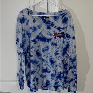 New Era Buffalo Bills Mafia NFL Football Tie Dye LS Womens T Shirt XL Ladies